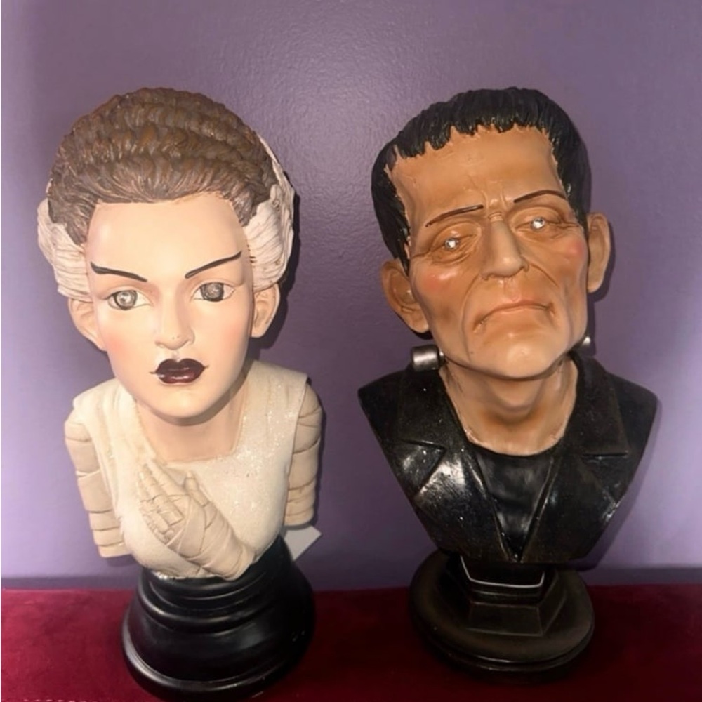 Universal Monsters Frankenstein & Bride Bust